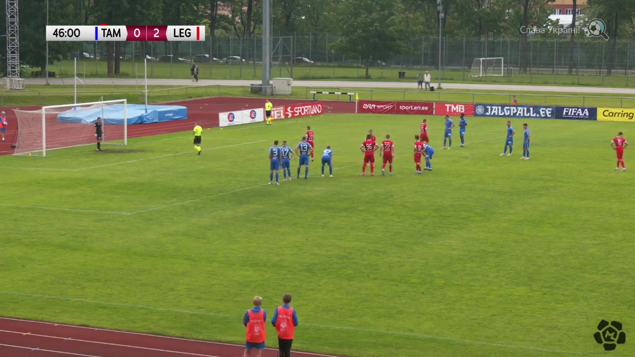 EST D1 Tartu JK Maag Tammeka Vs Tallinna JK Legion Stefan Tšendei Goal in 47 min, Score 0:3