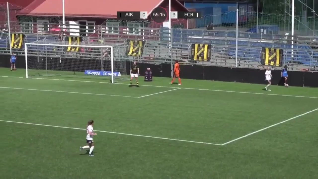 SWE WD1 AIK Solna (w) Vs FC Rosengard (w) Schough Goal in 56 min, Score 0:4