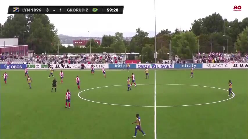 NOR D3 Lyn Oslo Vs Grorud B Elias Aarflot Goal in 60 min, Score 3:2