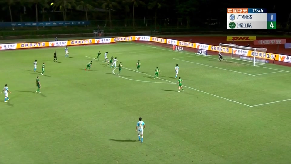 CHA CSL Guangzhou City Vs Zhejiang Greentown 76 ทำประตู  ประตู, ทำคะแนน 2:4