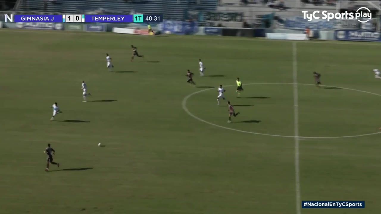 ARG D2 Gimnasia Jujuy Vs Temperley Leandro Gonzalez Goal in 41 min, Score 2:0