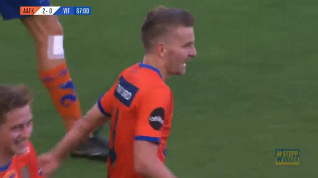 NOR D1 Aalesund FK Vs Valerenga 66 ทำประตู Torbjorn Kallevag ประตู, ทำคะแนน 2:0