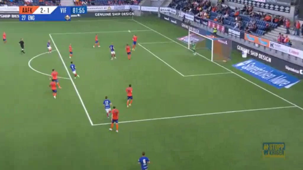 NOR D1 Aalesund FK Vs Valerenga 82 ทำประตู Jacob Eng ประตู, ทำคะแนน 2:1