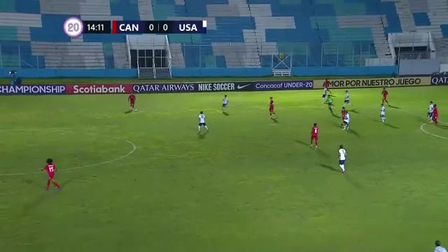 CNCF U20Q Canada U20 Vs USA U20 13 ทำประตู  ประตู, ทำคะแนน 1:0