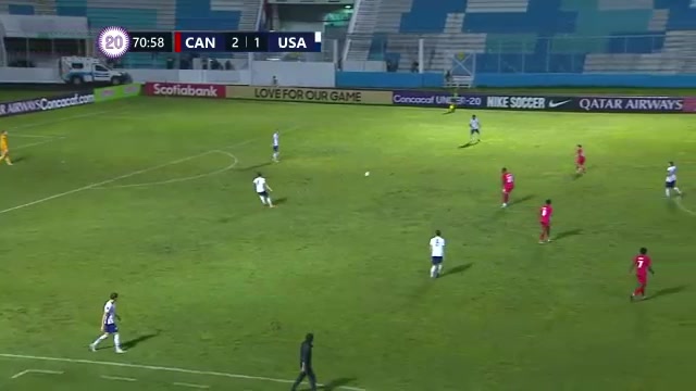 CNCF U20Q Canada U20 Vs USA U20 71 ทำประตู  ประตู, ทำคะแนน 2:2