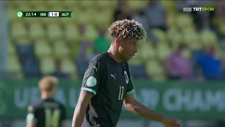 UEFA U19 Israel U19 Vs Austria U19 Jašić Goal in 22 min, Score 1:1