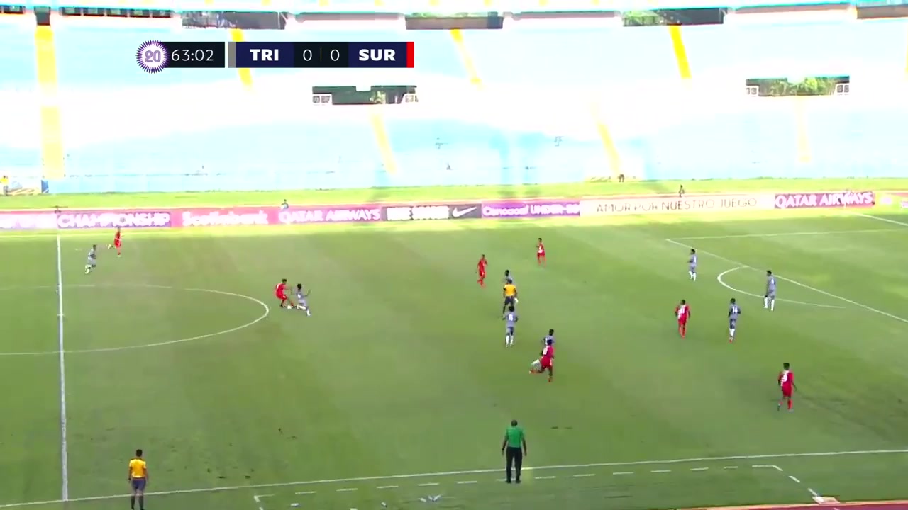 CNCF U20Q Trinidad   Tobago U20 Vs Suriname U20  Goal in 64 min, Score 1:0