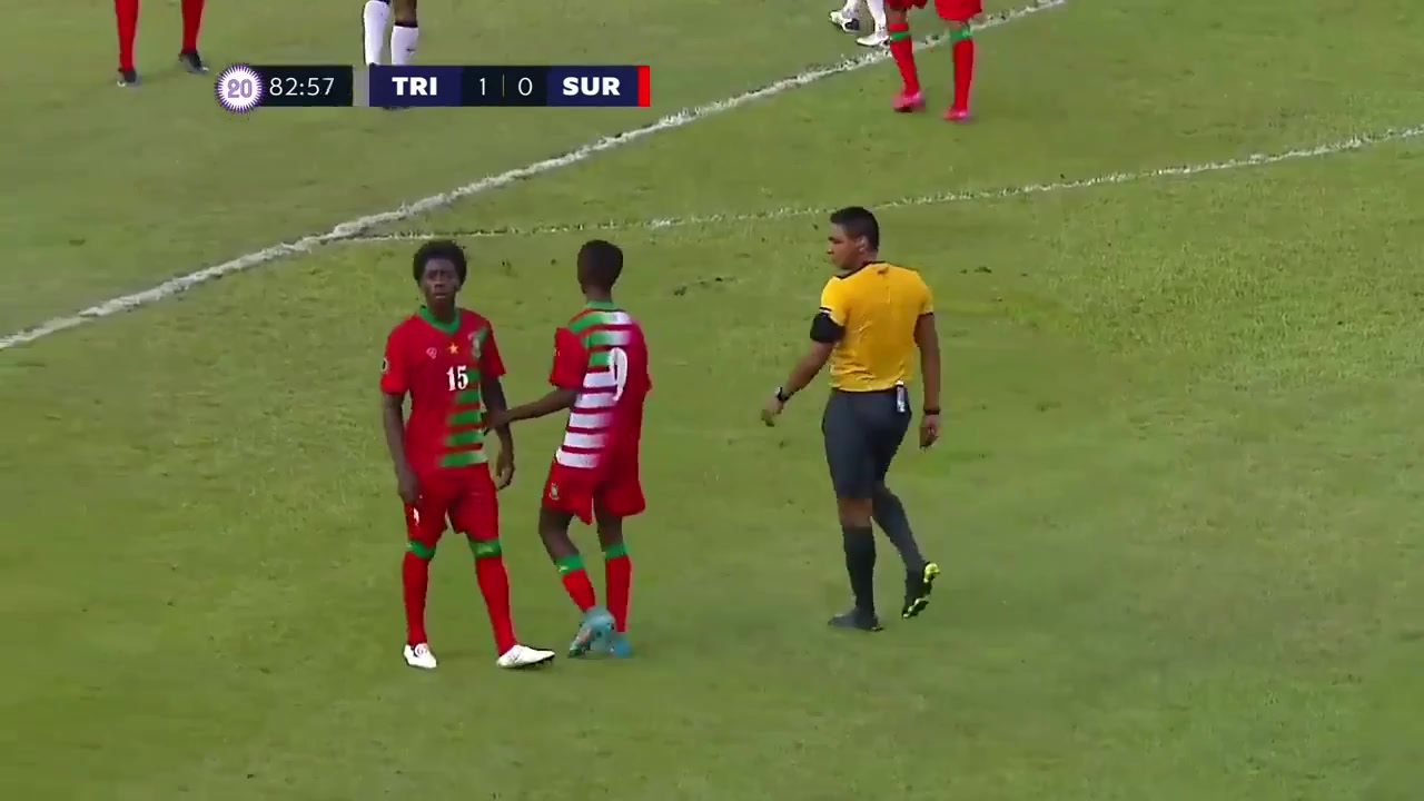 CNCF U20Q Trinidad   Tobago U20 Vs Suriname U20  Goal in 83 min, Score 2:0