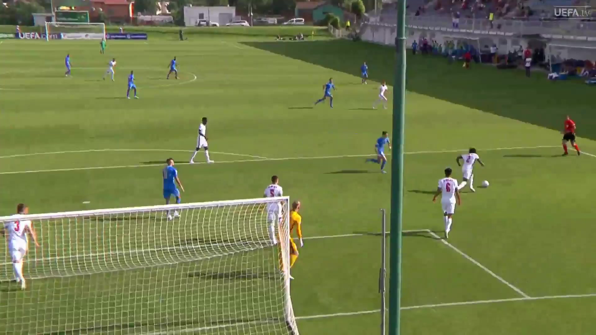 UEFA U19 England U19 Vs Italy U19  Goal in 10 min, Score 0:1