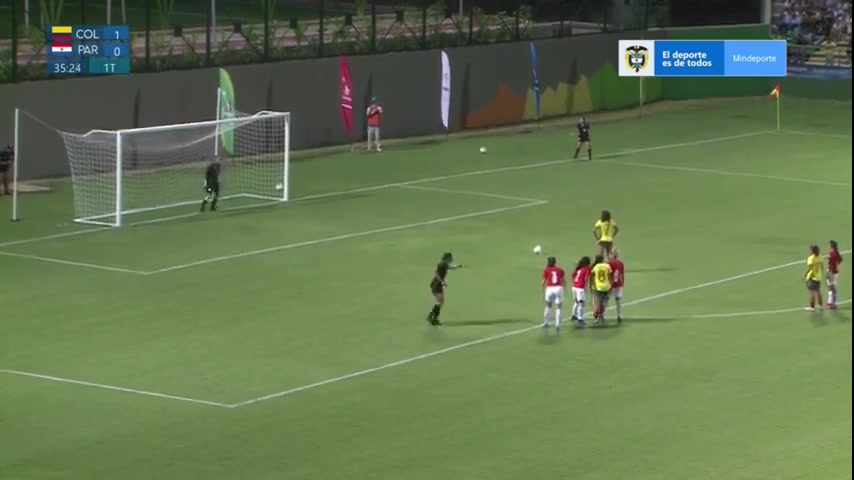 INT FRL Colombia (w) U20 Vs Paraguay (w) U20 35 ทำประตู Gisela Robledo ประตู, ทำคะแนน 2:0