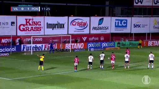 BRA D2 Vila Nova Vs Ponte Preta Rubens da Silva Coura Goal in 10 min, Score 1:1