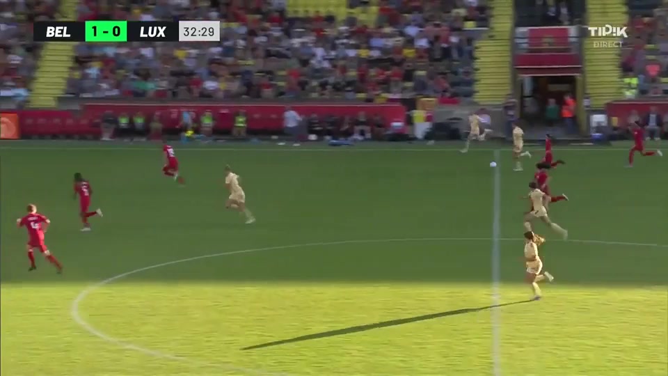 INT FRL Belgium (w) Vs Luxembourg (w)  Goal in 33 min, Score 1:1