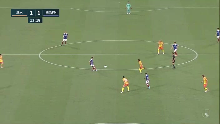 JPN D1 Shimizu S-Pulse Vs Yokohama Marinos Yuta Kamiya Goal in 13 min, Score 1:1