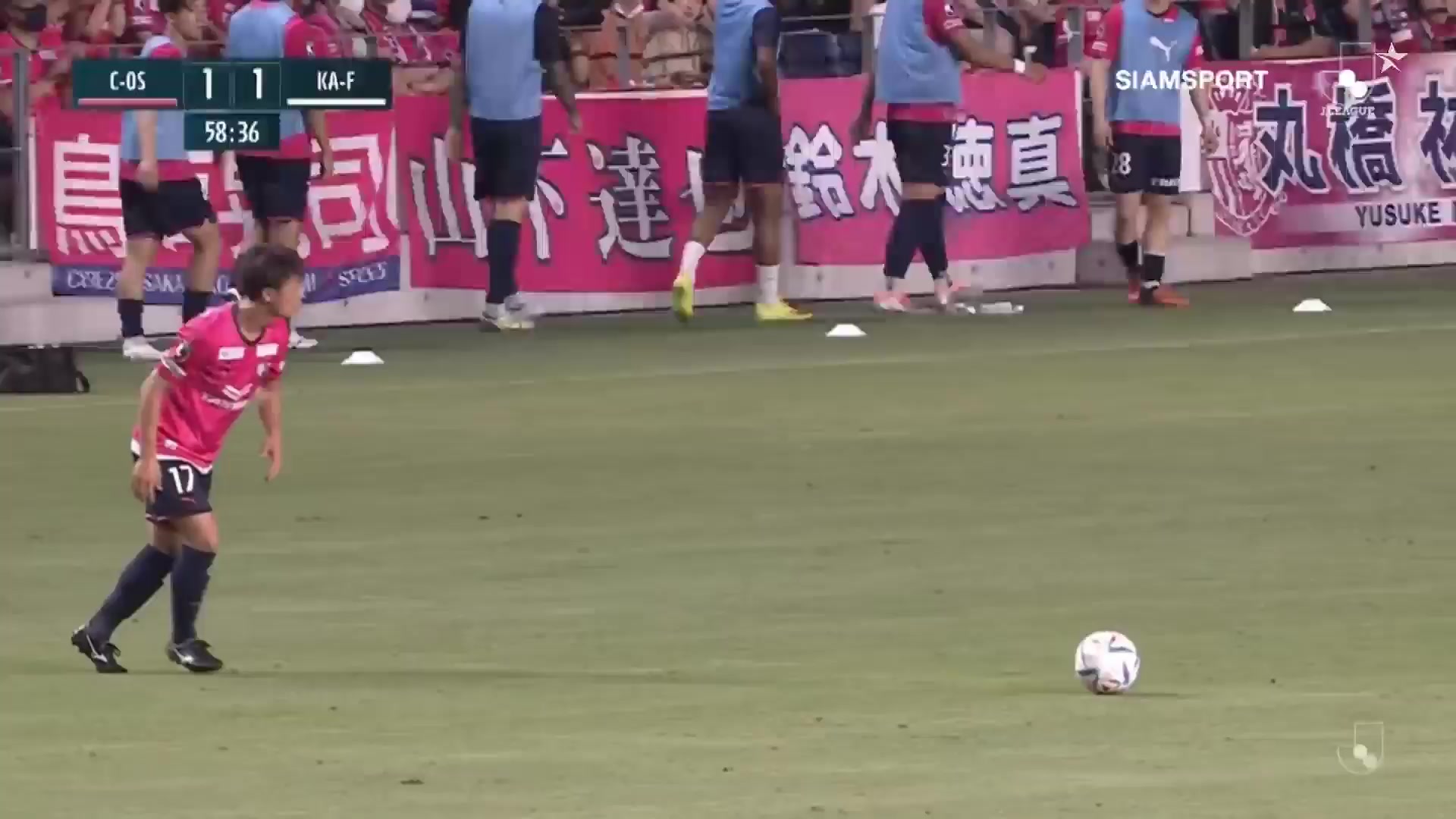 JPN D1 Cerezo Osaka Vs Kawasaki Frontale 58 ทำประตู Kakeru Funaki ประตู, ทำคะแนน 1:1