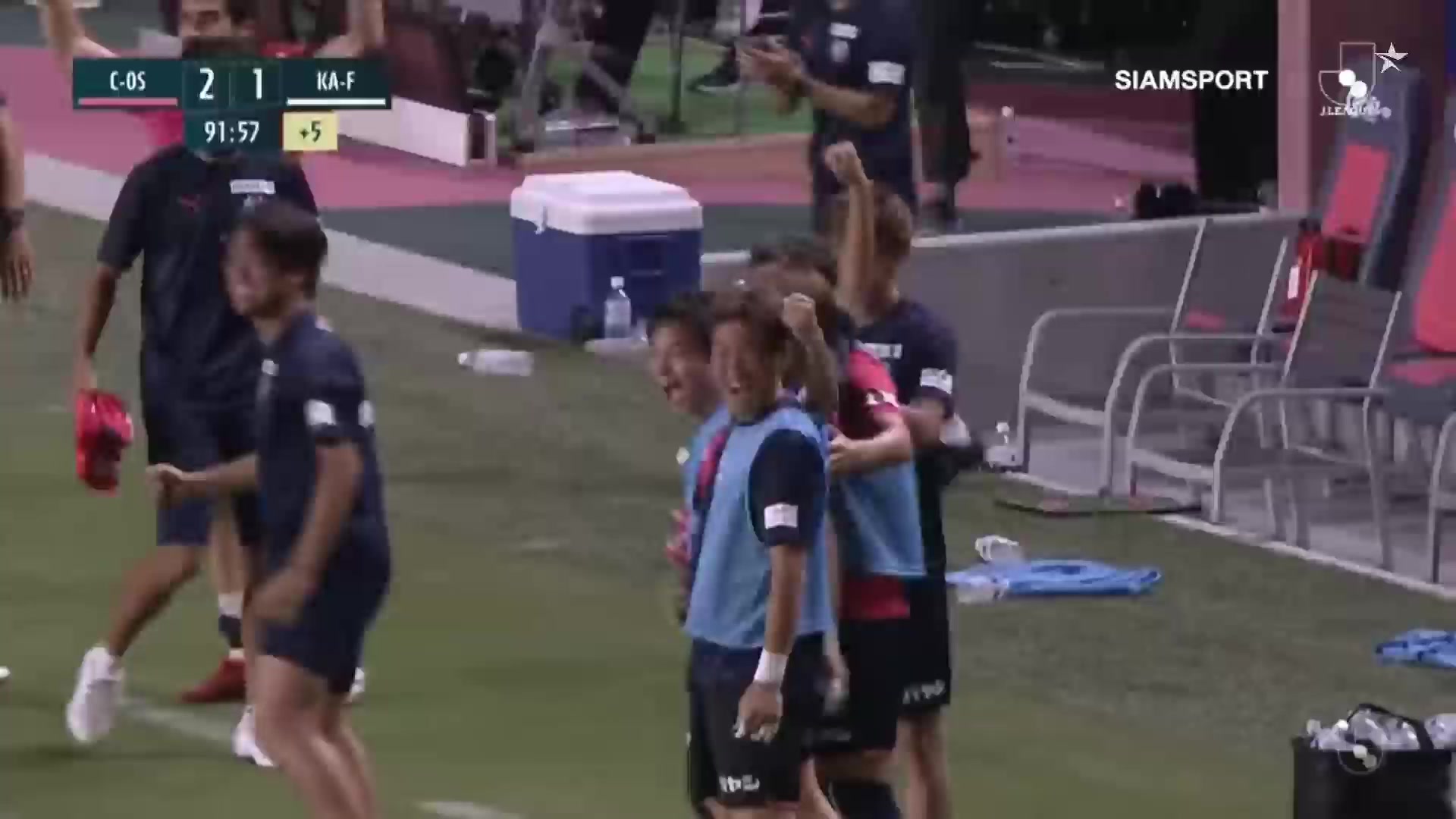 JPN D1 Cerezo Osaka Vs Kawasaki Frontale 93 ทำประตู Jean Patric ประตู, ทำคะแนน 2:1