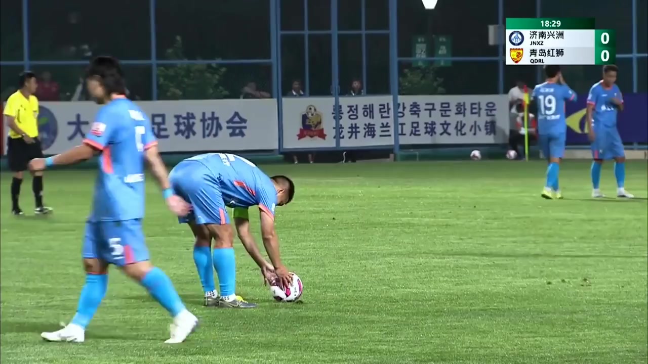 CHA D2 Jinan XingZhou Vs Qingdao Red Lions Zhai Zhaoyu Goal in 20 min, Score 1:0