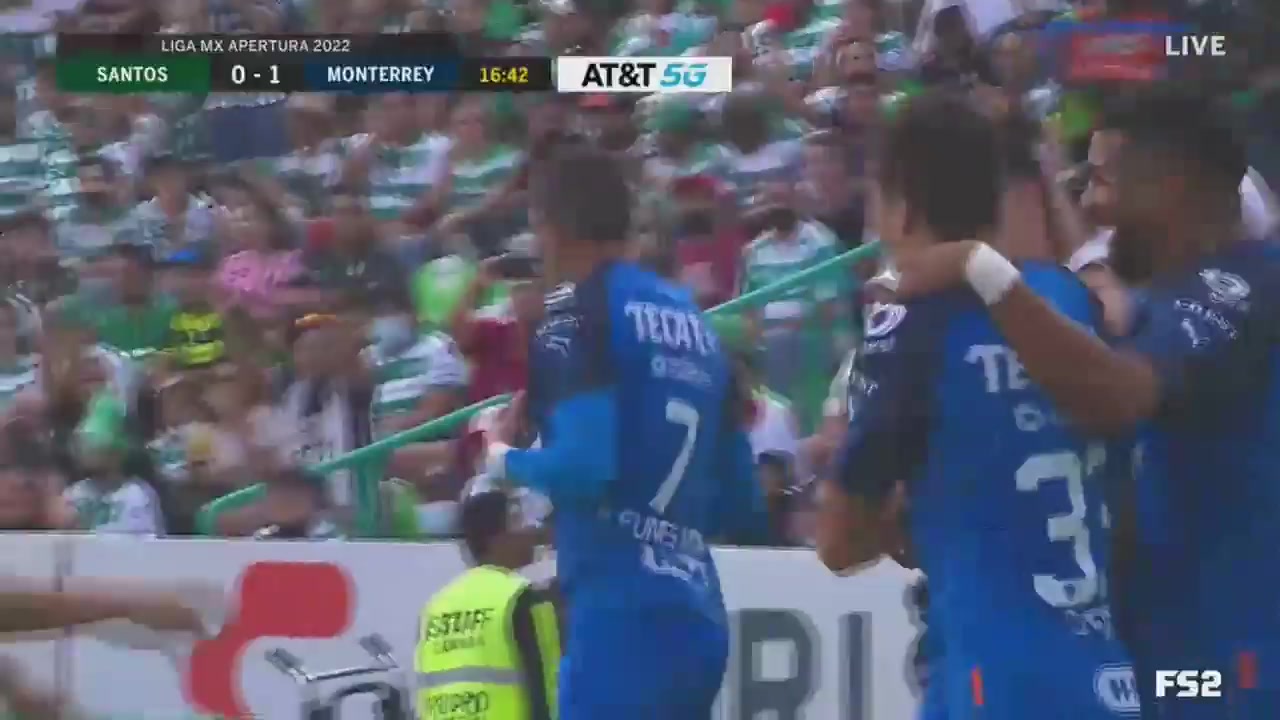 140 Santos Laguna Vs Monterrey 16 skor gol Rogelio Gabriel Funes Mori, skor 0:1