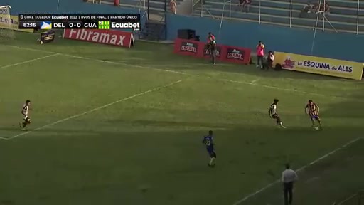 ECU CUP Delfin SC Vs Gualaceo SC  Goal in 82 min, Score 1:0
