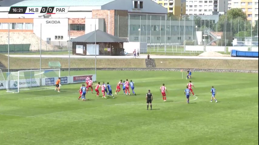 INT CF Mlada Boleslav Vs Pardubice Donát Goal in 15 min, Score 1:0