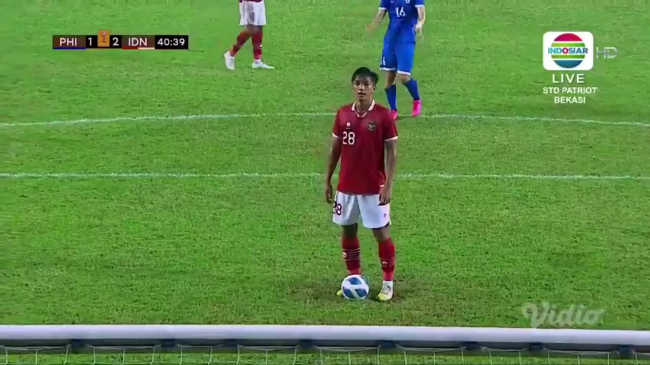 AFF U19 Philippines U19 Vs Indonesia U19 41 phút Vào, ghi bàn 1:3