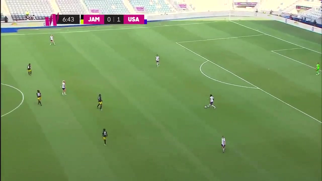 WWCQ CONC Jamaica (w) Vs USA (w) Sophia Smith Goal in 6 min, Score 0:2