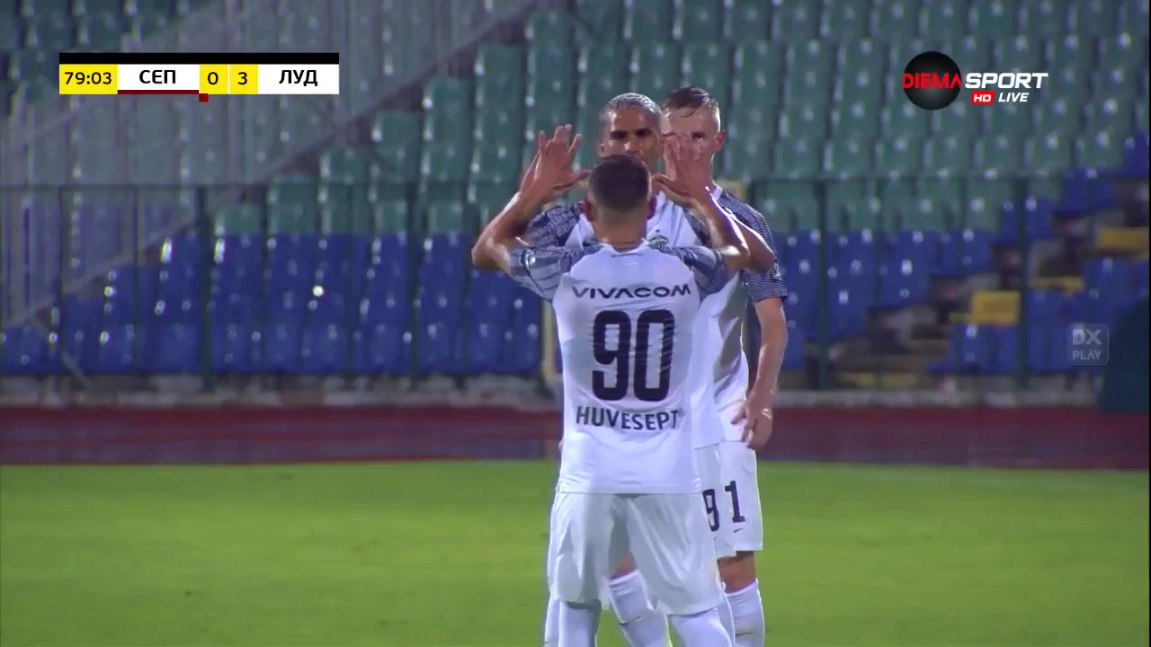 BUL D1 Septemvri Sofia Vs Ludogorets Razgrad Pieros Sotiriou Goal in 79 min, Score 0:3