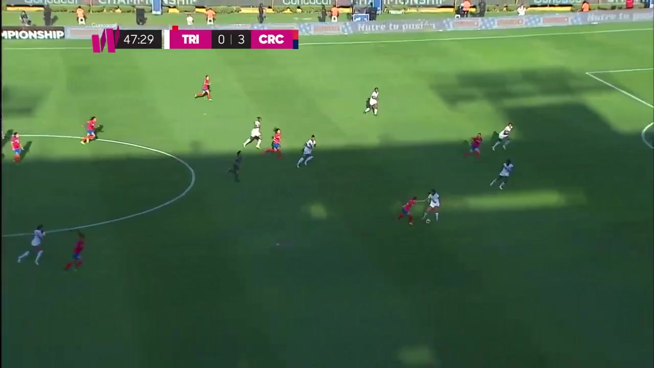 WWCQ CONC Trinidad Tobago (w) Vs Costa Rica (w)  Goal in 49 min, Score 0:4