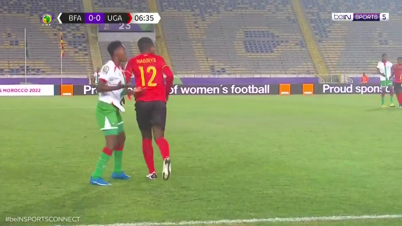 CAF WNC Burkina Faso (w) Vs Uganda (w) Margret Kunihira Goal in 6 min, Score 0:1