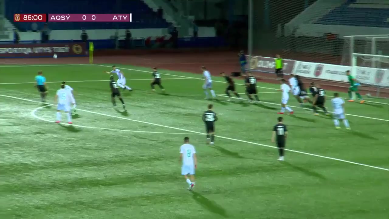 KAZ C FK Aksu Vs FK Atyrau Grzelczak Goal in 87 min, Score 0:1