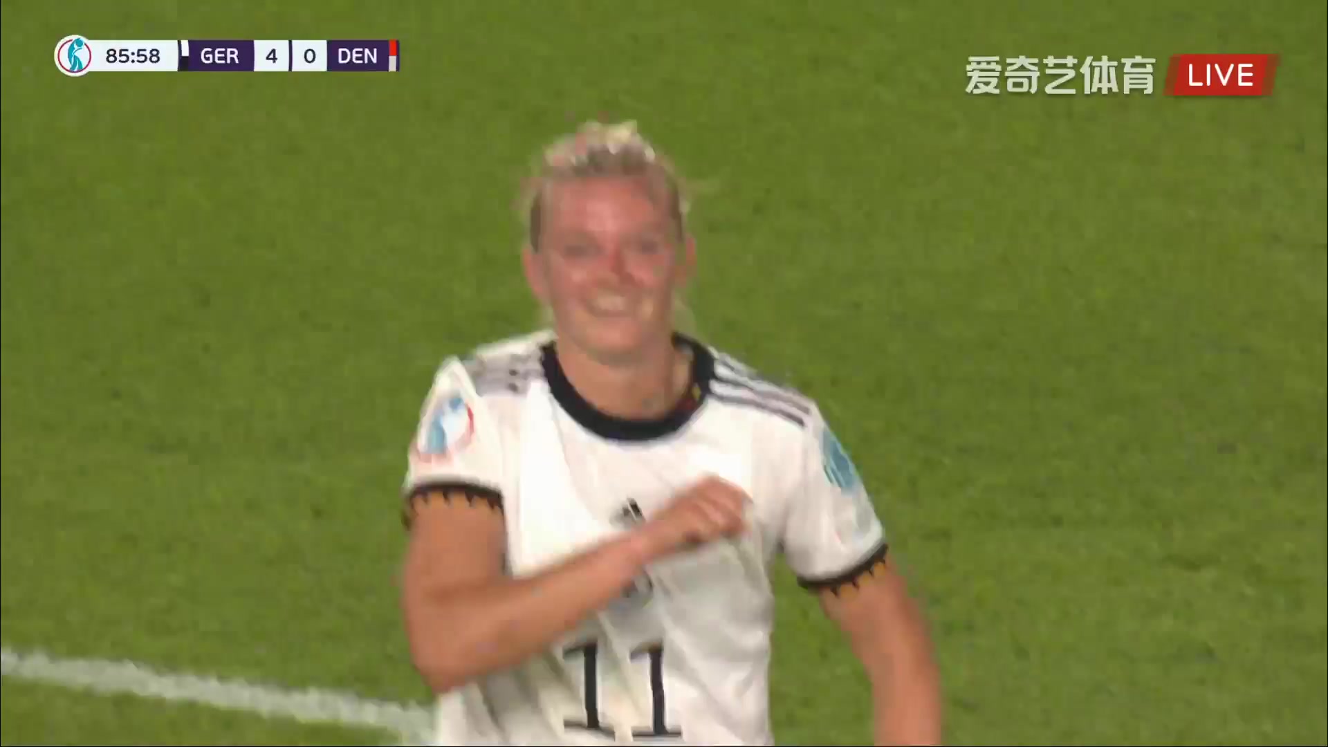 UEFACW Germany (w) Vs Denmark (w) Alexandra Popp Goal in 85 min, Score 4:0