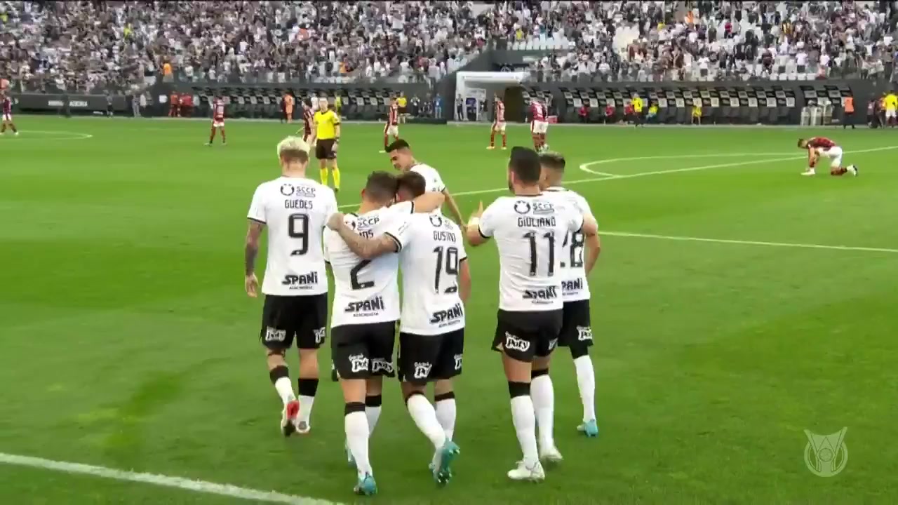 BRA D1 Corinthians Paulista (SP) Vs Flamengo Rodinei Marcelo de Almeida Goal in 53 min, Score 1:0