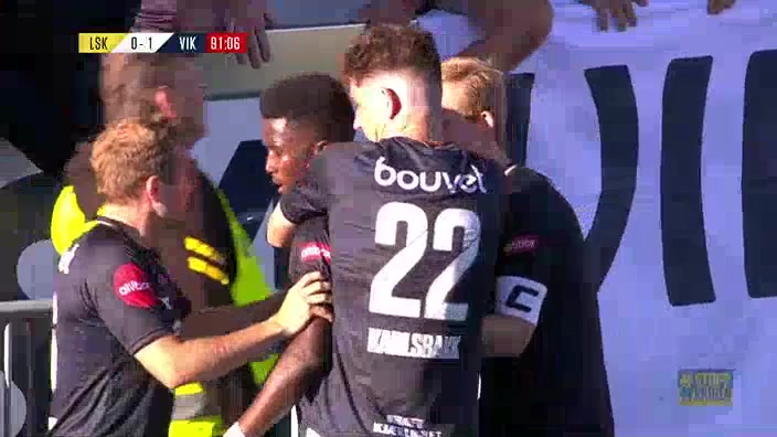 22 Lillestrom Vs Viking 91 skor gol Mai Traore, skor 0:1