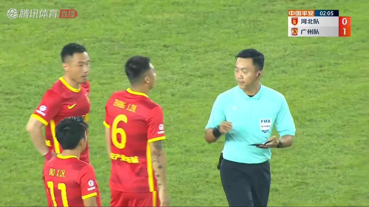 CHA CSL Hebei FC Vs Guangzhou FC 1 ทำประตู  ประตู, ทำคะแนน 0:1