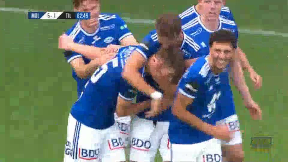 NOR D1 Molde Vs Tromso IL  Goal in 63 min, Score 5:1