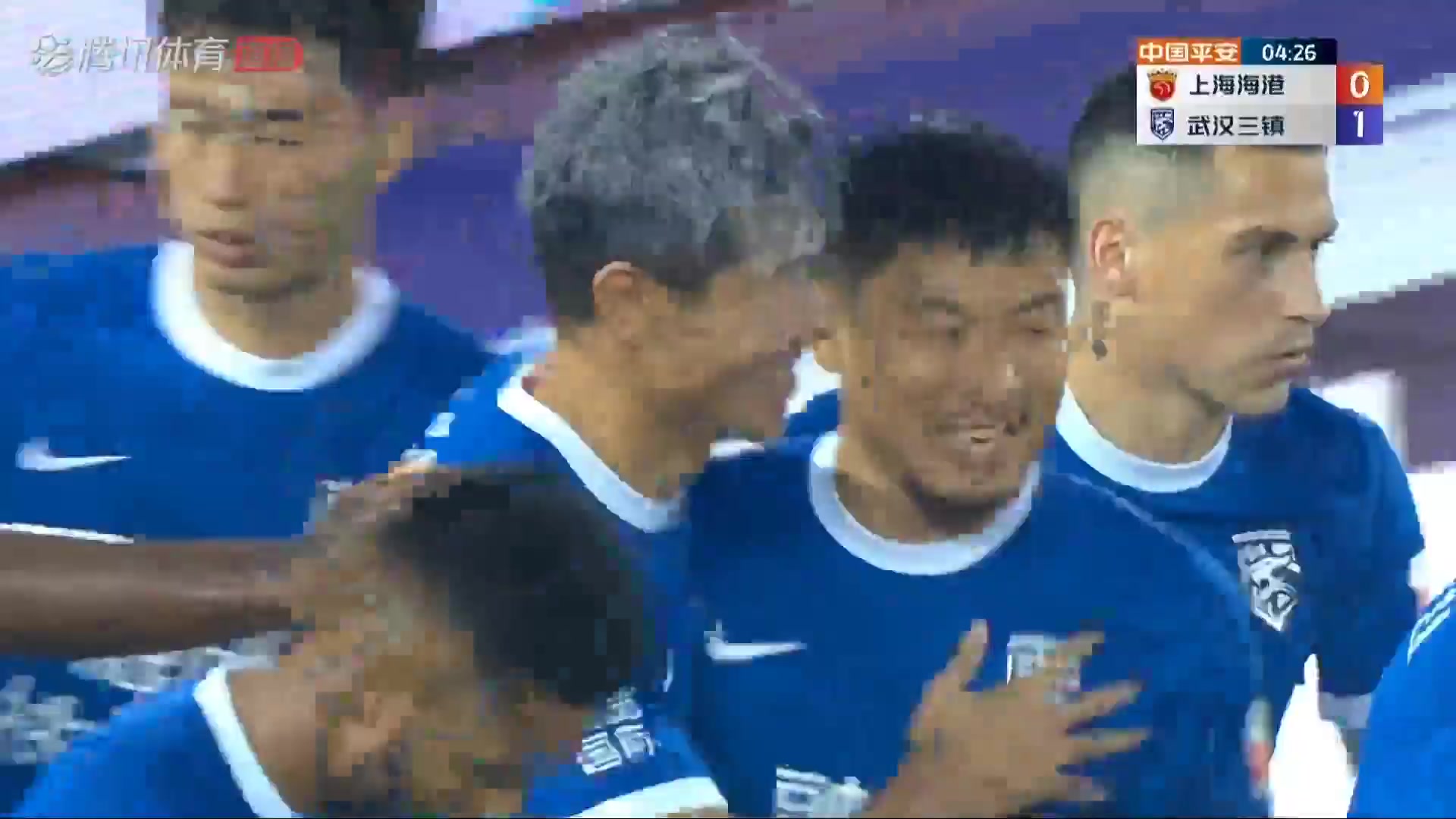 CHA CSL Shanghai Port Vs Wuhan Three Towns Liu Yiming Goal in 3 min, Score 0:1