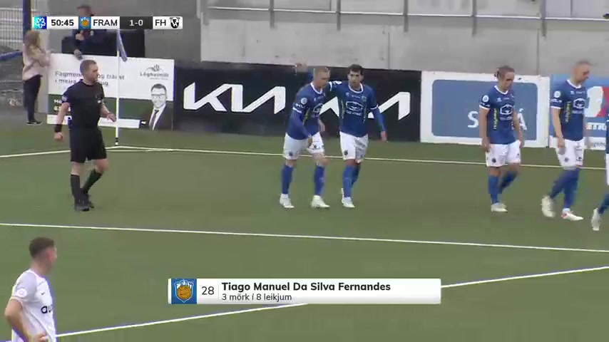 ICE PR Fram Reykjavik Vs Hafnarfjordur  Goal in 51 min, Score 1:0