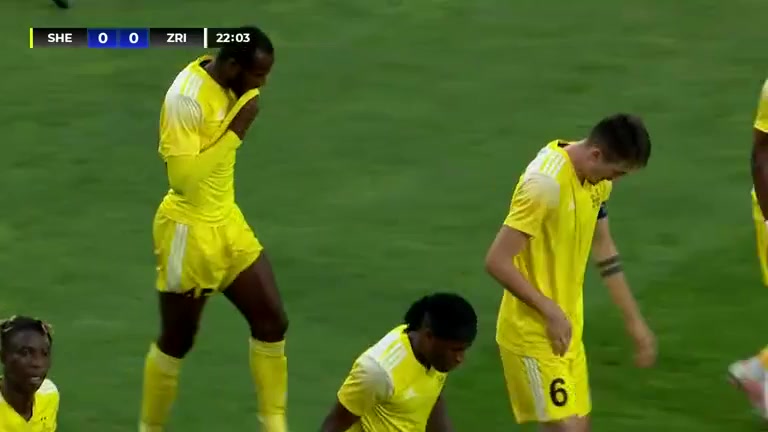 UEFA CL Sheriff Tiraspol Vs HSK Zrinjski Mostar 21 phút Vào, ghi bàn 1:0