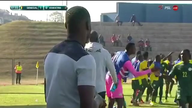 南非洲杯 塞內加爾 Vs 斯威士蘭 8分進球,比分1:0