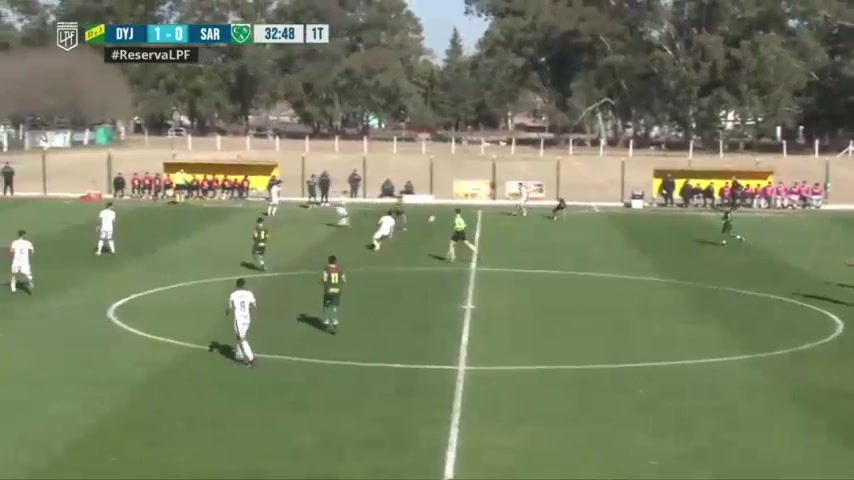 AR RL Defensa y Justicia Reserves Vs Sarmiento Junin Reserve  Goal in 32 min, Score 2:0