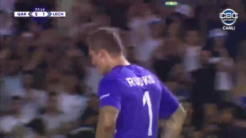 UEFA CL Qarabag Vs Lech Poznan 77 phút Vào, ghi bàn 5:1