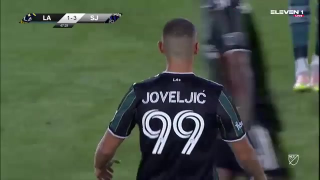 MLS LA Galaxy Vs San Jose Earthquakes Dejan Joveljic Goal in 49 min, Score 1:3