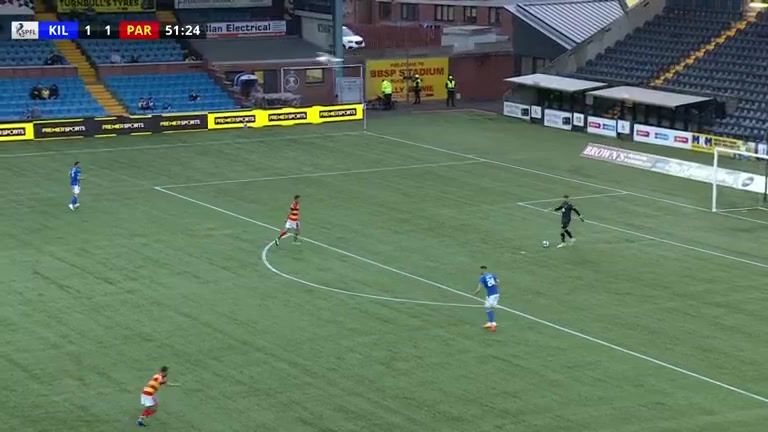 SCO LC Kilmarnock Vs Partick Thistle  Goal in 53 min, Score 1:2