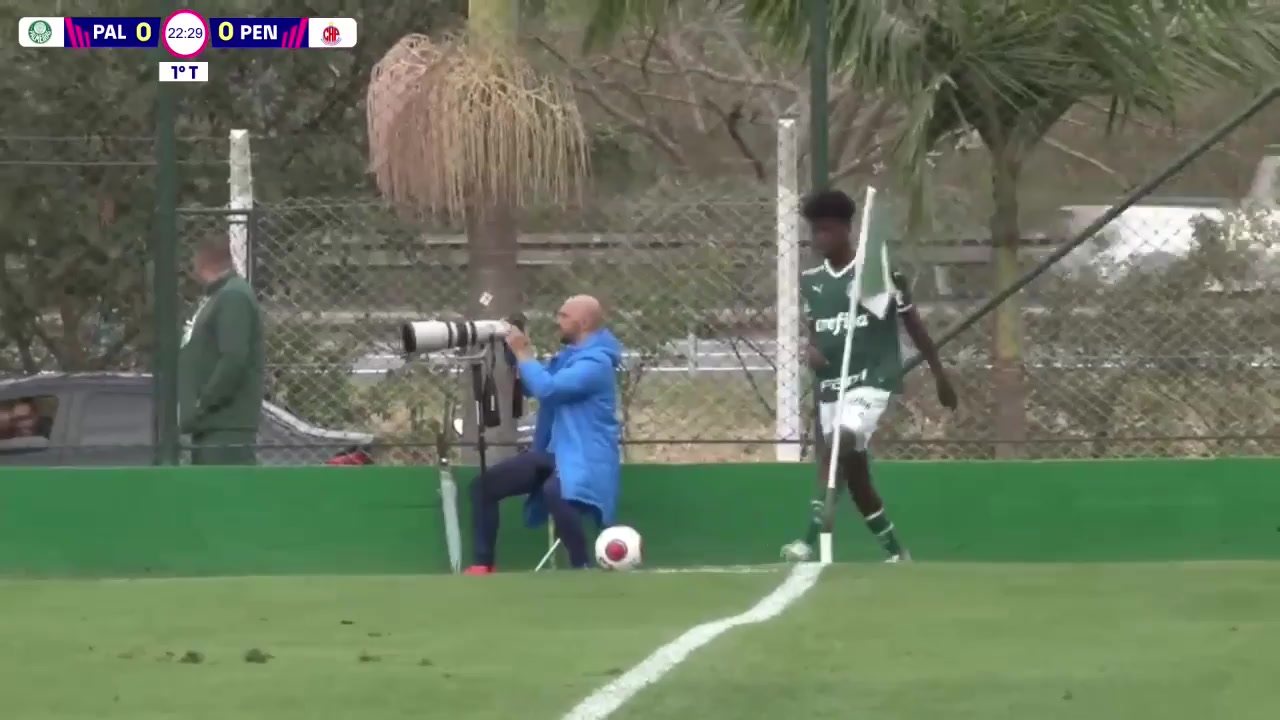 BRA CPY Palmeiras (Youth) Vs Penapolense (Youth) Talisca Goal in 22 min, Score 1:0