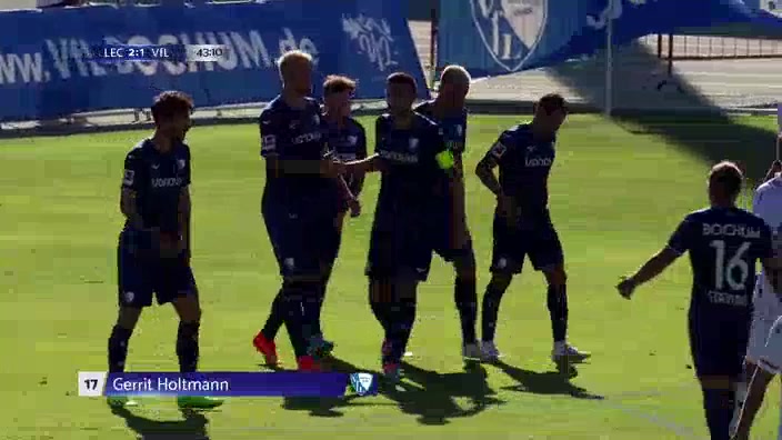 INT CF VfL Bochum Vs Lecce Gerrit Holtmann Goal in 43 min, Score 2:2
