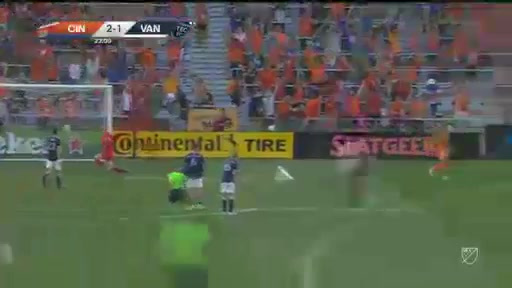 MLS FC Cincinnati Vs Vancouver Whitecaps 22 ทำประตู Brandon Vazquez ประตู, ทำคะแนน 2:1