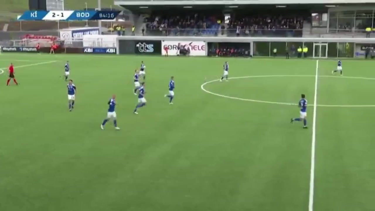 UEFA CL KI Klaksvik Vs Bodo Glimt 85 phút Jakup AndreasenVào, ghi bàn 3:1