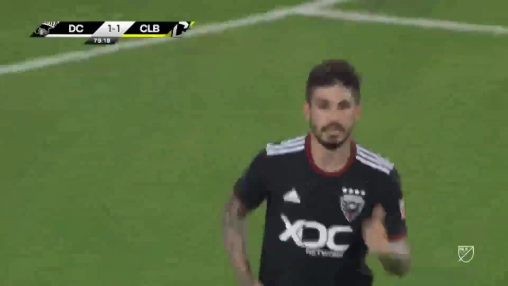 MLS DC United Vs Columbus Crew 80 ทำประตู Juan Camilo Hernandez Suarez ประตู, ทำคะแนน 1:1