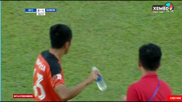 766 Becamex Binh Duong Vs SHB Da Nang 25 skor gol Pham Nguyen Sa, skor 0:1