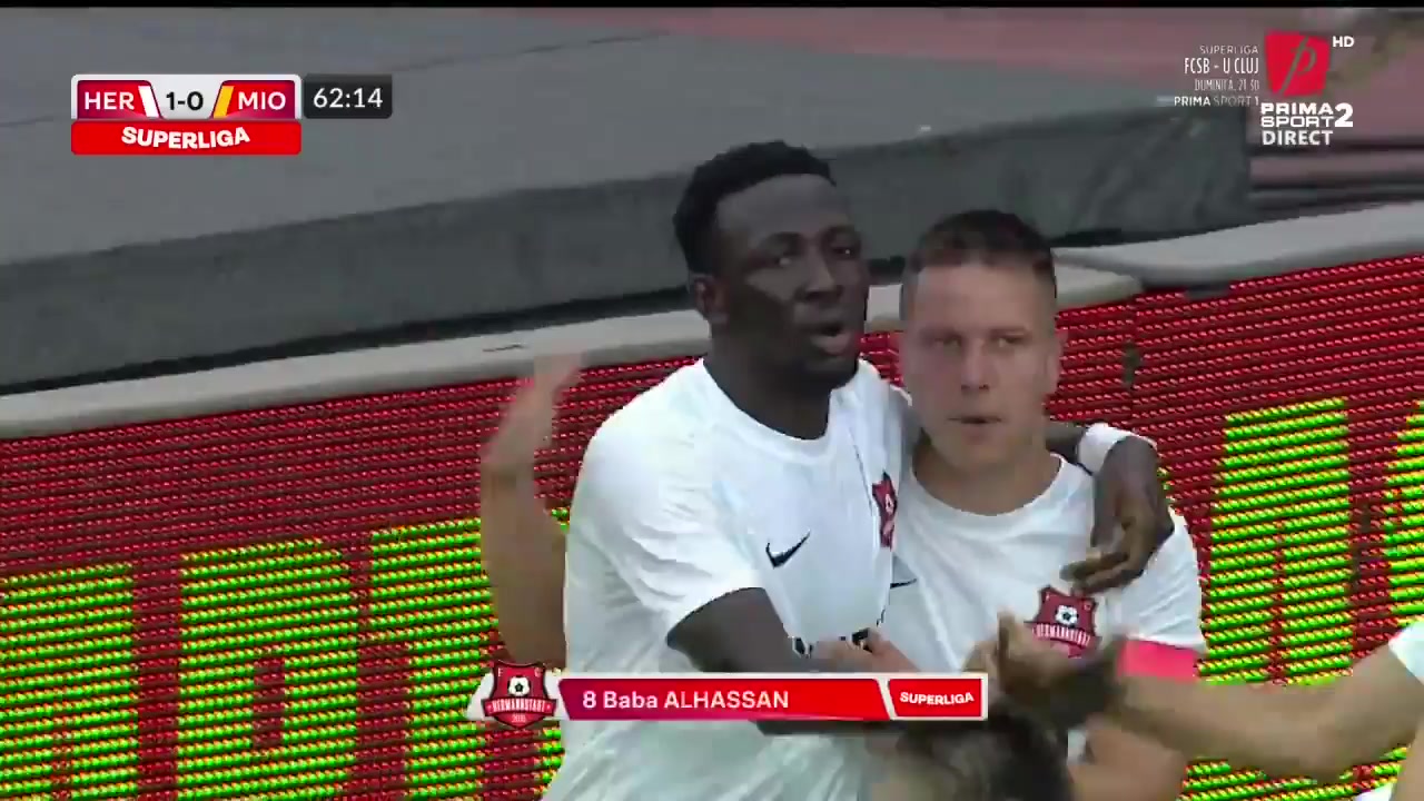 ROM D1 Hermannstadt Vs CS Mioveni Baba Musah Goal in 64 min, Score 2:0