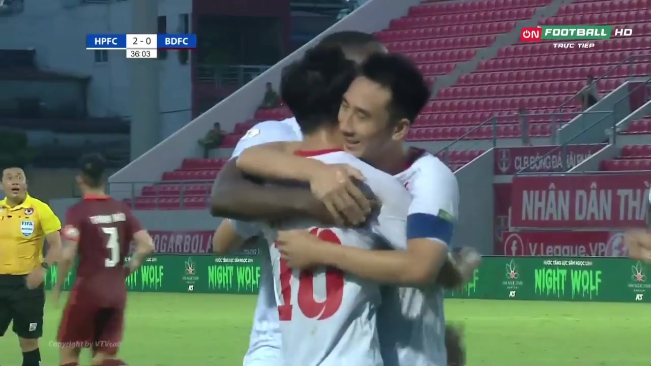 766 XM Hai Phong FC Vs Binh Dinh 35 skor gol , skor 2:0